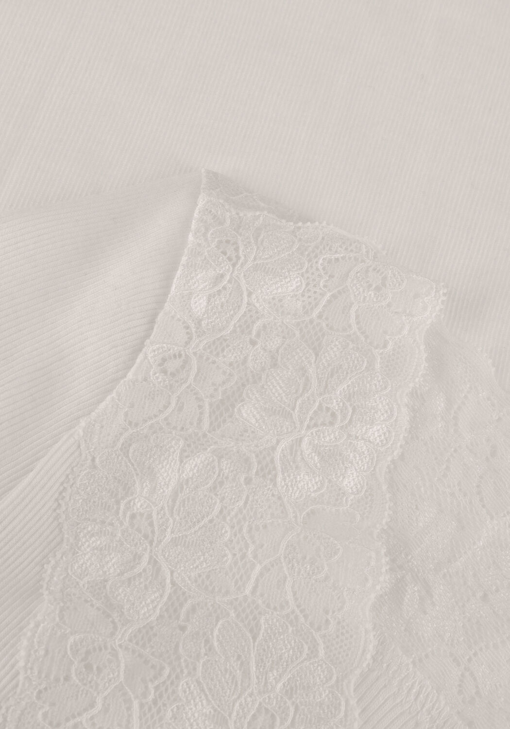 Ecru ROSEMUNDE Tops & T-shirts BERNADINE ORGANIC T-SHIRT LACE - large