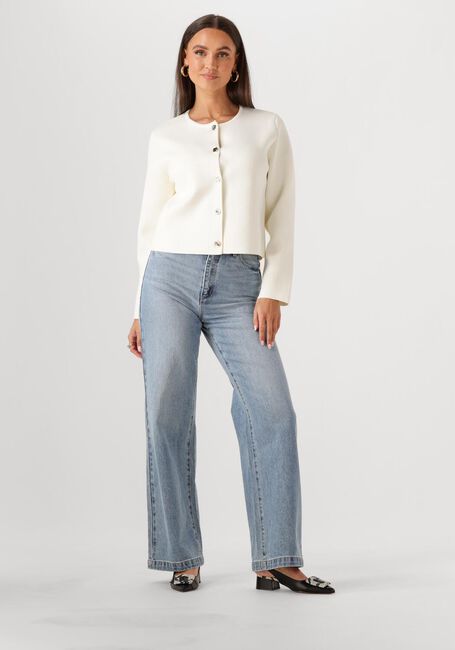 Weiße NEO NOIR Strickjacke LIMI SMOOTH KNIT CARDIGAN - large