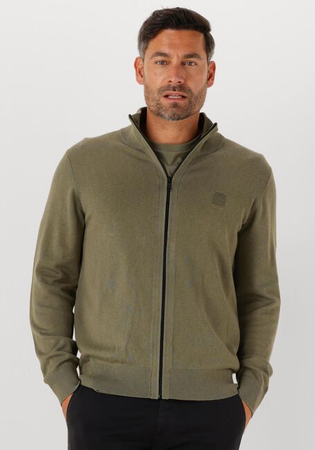 Grüne BOSS ORANGE Strickjacke KANOZIP_S 10272322 01 - large