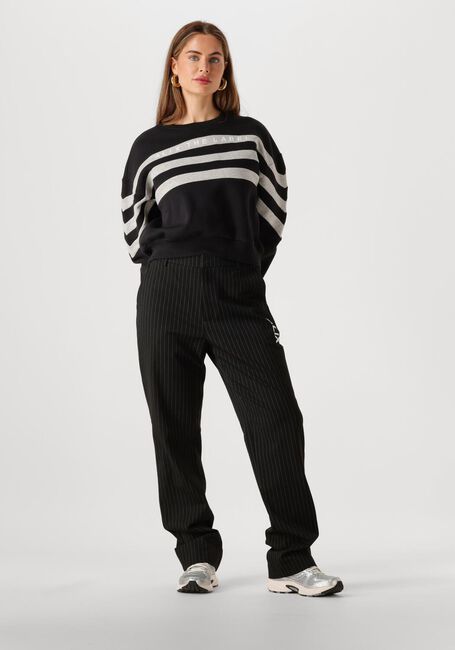 Schwarze ALIX THE LABEL Sweatshirt LADIES KNITTED CROPPED SWEATER - large