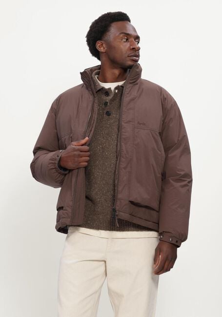 Braune FOR&Eacute;T Wattierte Jack POLAR PUFFER JACKET - large