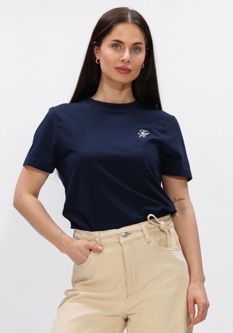 Dunkelblau TOMMY HILFIGER T-shirt TH SCRIPT REG C-NK SS TEE - large