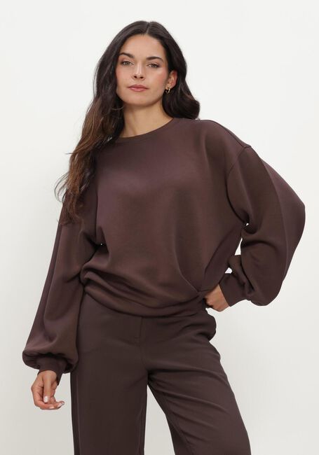Braune MSCH COPENHAGEN Sweatshirt MSCHBROOKE IMA Q SWEATSHIRT - large