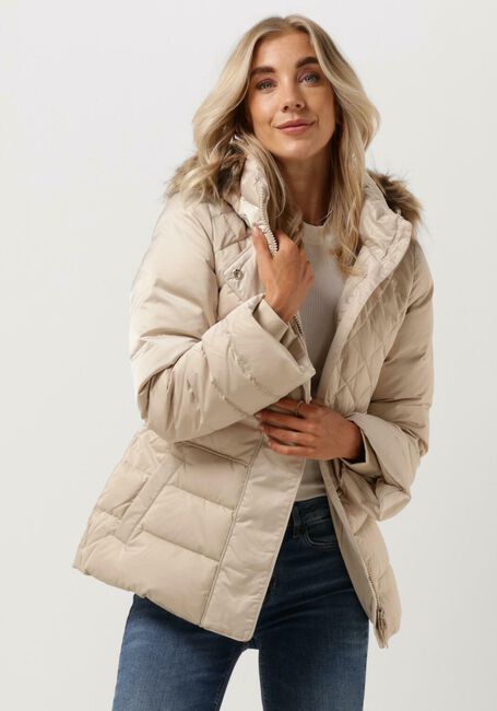 Creme GUESS Wattierte Jack LAURIE DOWN JACKET - large