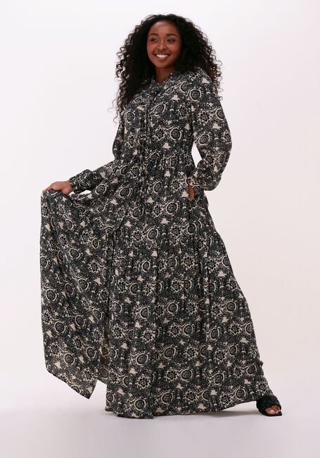 Schwarze VANILIA Maxikleid IKAT KAFTAN - large