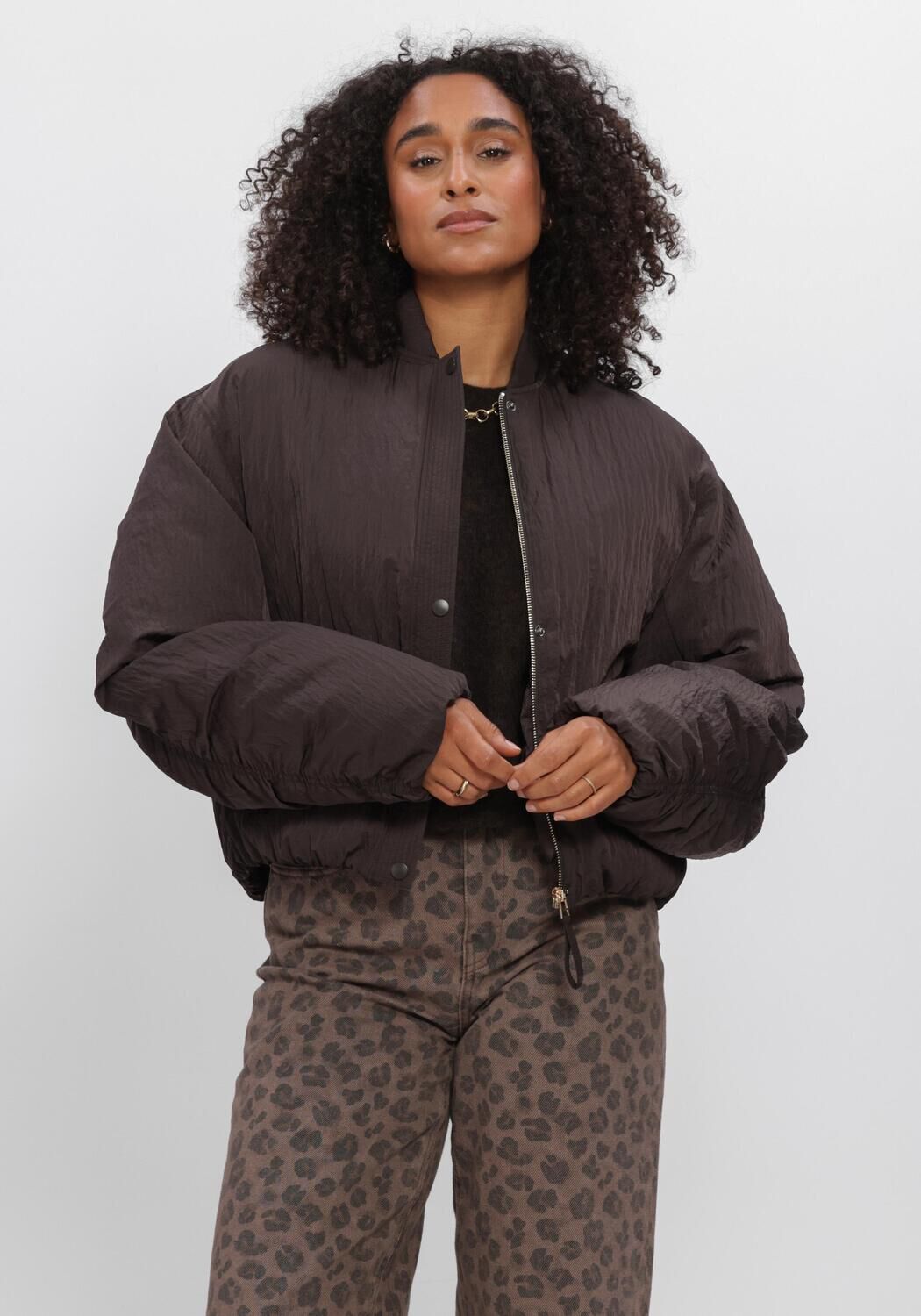 Braune BY-BAR Jack BODIE BOMBER JACKET - large