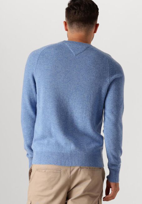 Blaue TOMMY HILFIGER Pullover LAMBSWOOL CREW NECK - large
