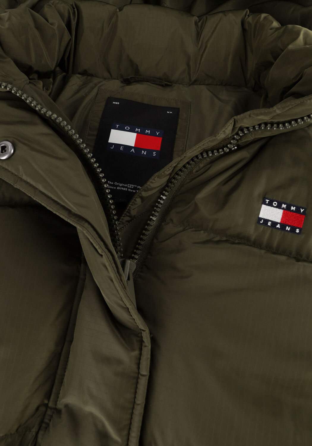 Gr&uuml;ne TOMMY JEANS Wattierte Jack TJW ALASKA LONG PUFFER - large