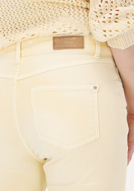 Gelbe SUMMUM Schlaghose FLARED PANT SLUBBY STRETCH TWI - large