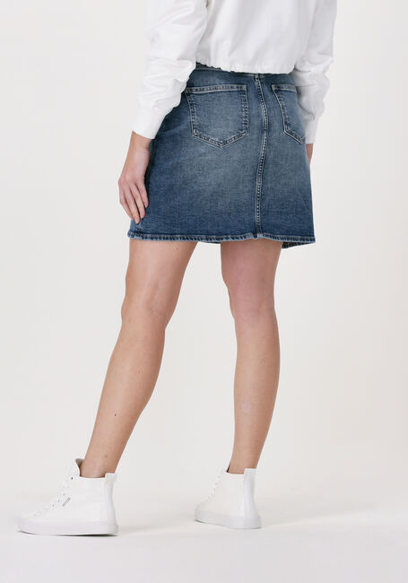 Blaue CALVIN KLEIN  HR A-LINE MINI SKIRT - large