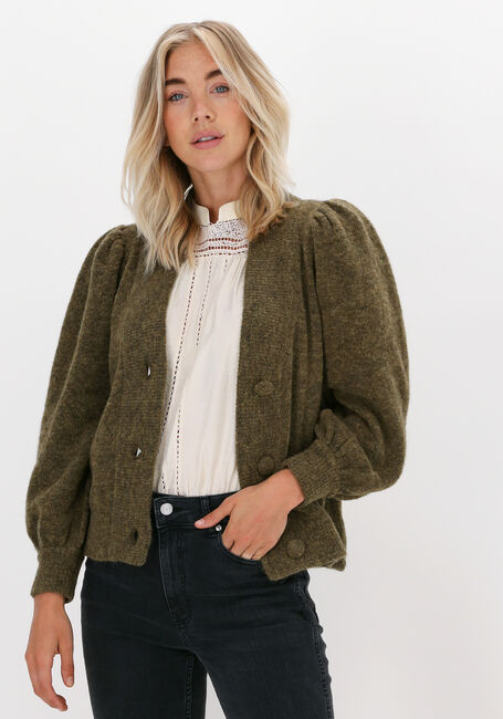 Grüne GESTUZ Strickjacke ALPHA GZ CARDIGAN - large
