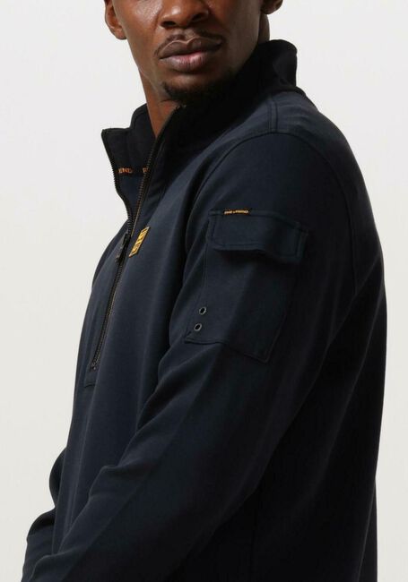 Dunkelblau PME LEGEND Pullover HALF ZIP COLLAR INTERLOCK JERSEY - large
