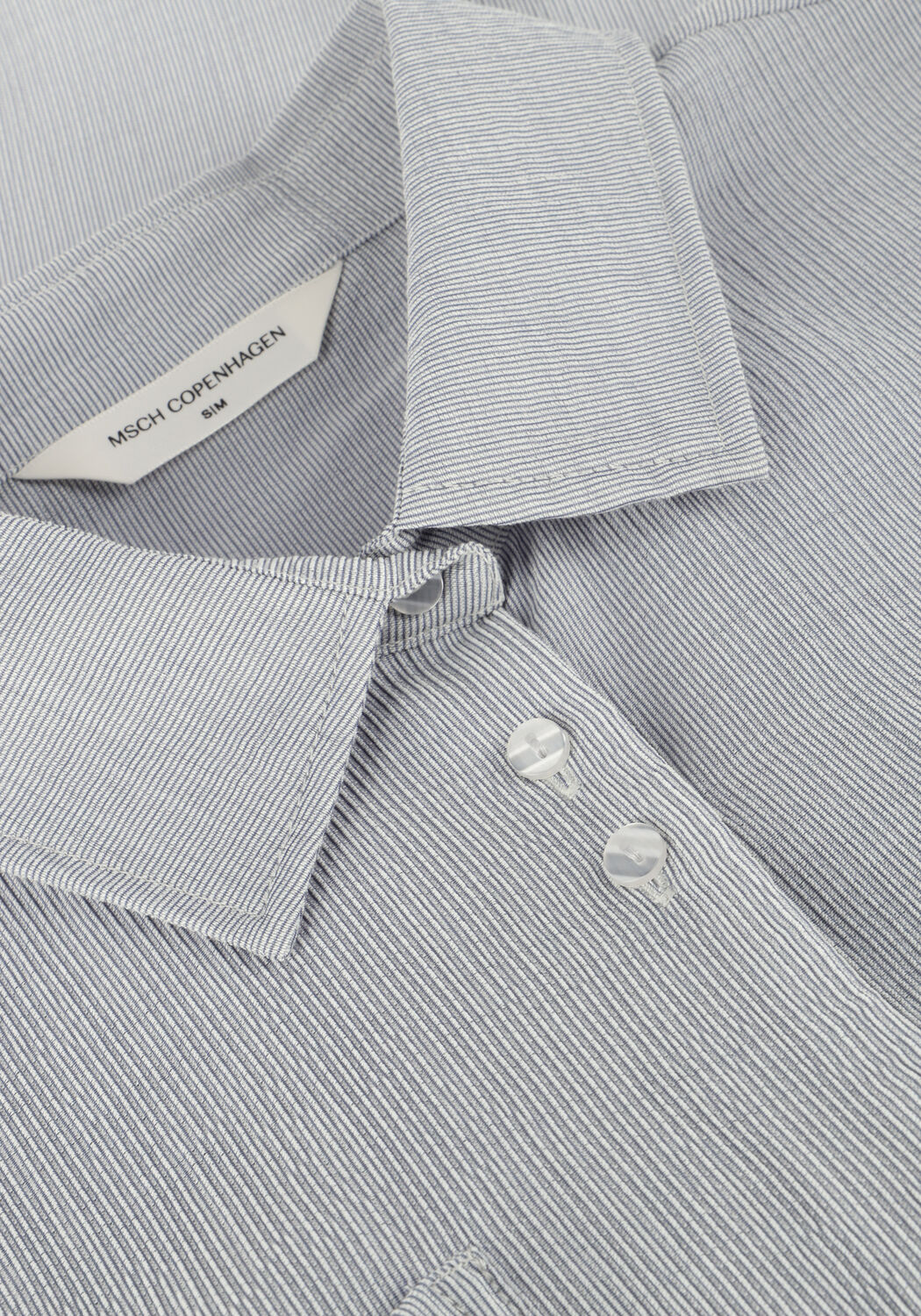 Graue MSCH COPENHAGEN Blusen MSCHKINLEY 2 4 SHIRT STP - large