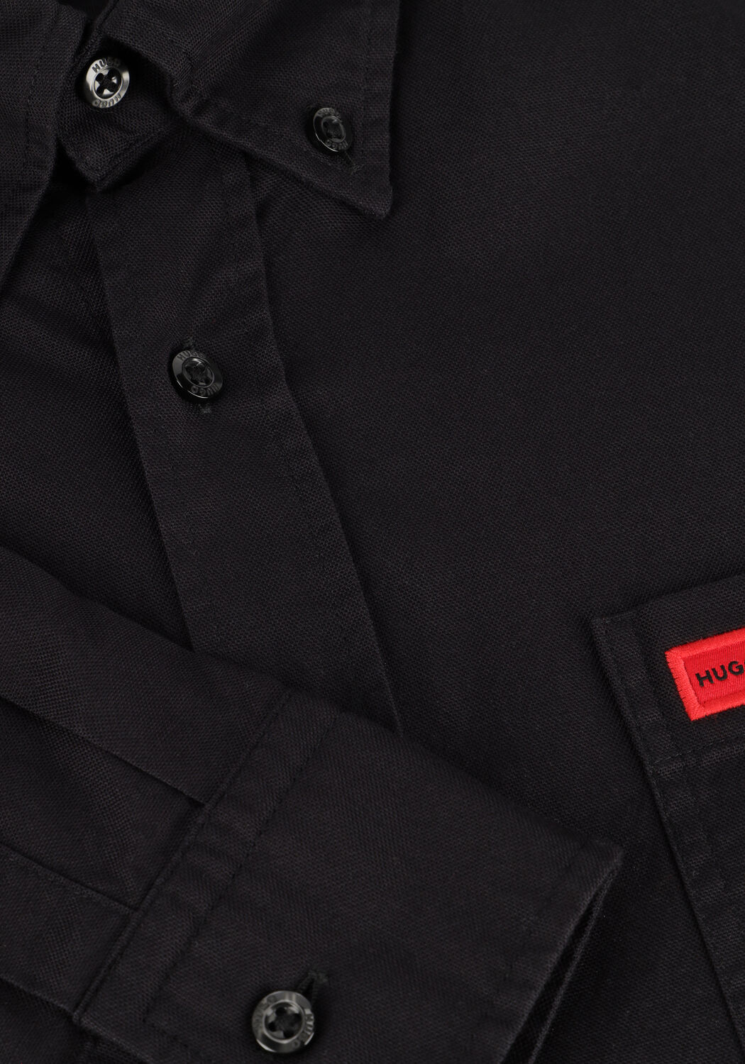 Schwarze HUGO Casual-Oberhemd EVITO - large