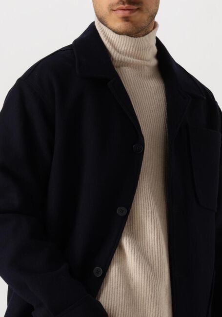 Dunkelblau FORÉT Jack LODGE WOOL JACKET - large