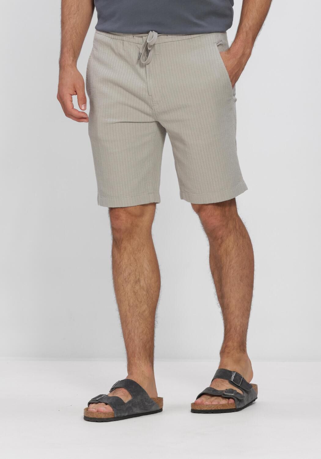 Sand CAST IRON Kurze Hose CHINO SHORTS STRUCTURE - large