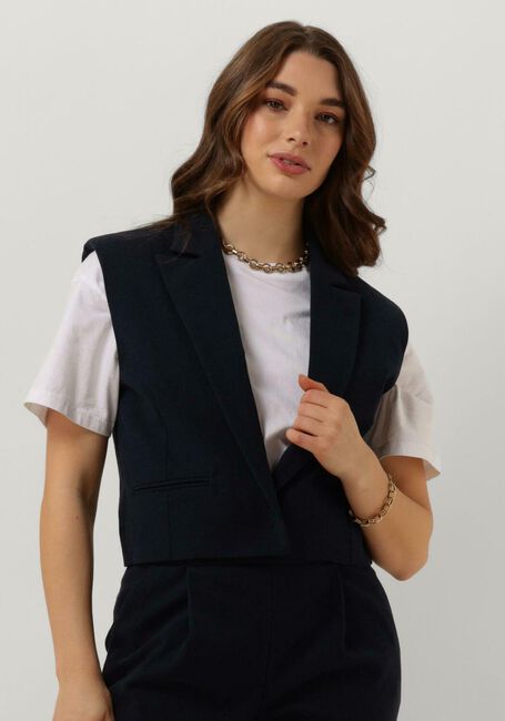 Dunkelblau RUBY TUESDAY Gilet RELIN CROPPED WAISTCOAT - large