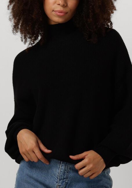 Schwarze MSCH COPENHAGEN Rollkragenpullover MSCHMAGNEA RACHELLE RIB PULLOVER - large