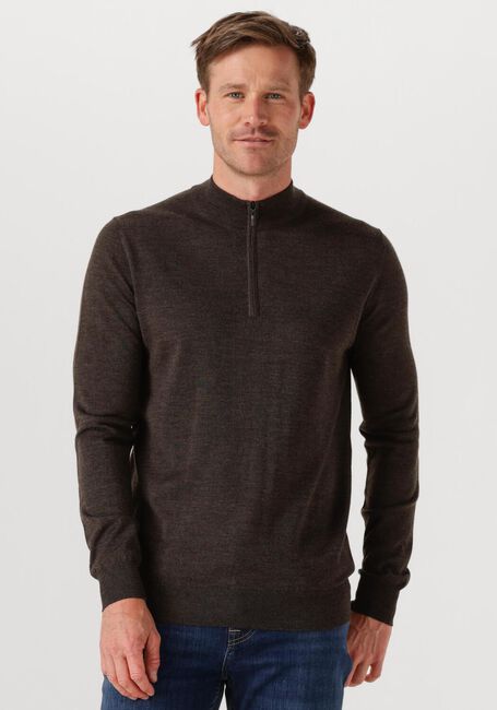 Braune STEFANO LAURAN Pullover HALF ZIP - large