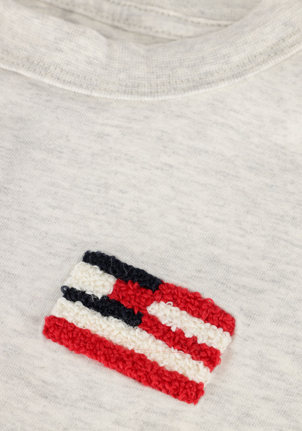 Hellgrau TOMMY HILFIGER T-shirt HILFIGER FLAG TERRY EMB TEE SS - large