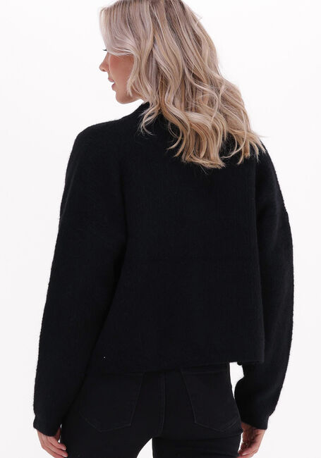 Schwarze GESTUZ Strickjacke ALPHAGZ SHORT CARDIGAN - large