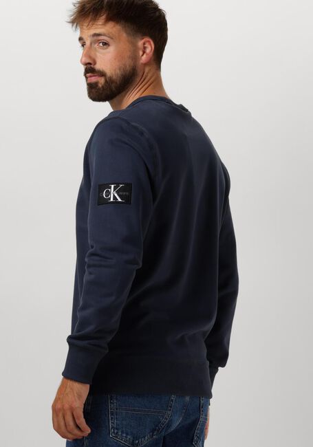 Dunkelblau CALVIN KLEIN Sweatshirt BADGE CREW NECK - large