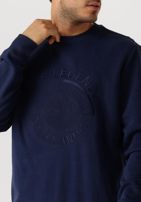 Dunkelblau PME LEGEND Pullover CREWNECK PIQUE DOUBLE FACE SWEAT - large