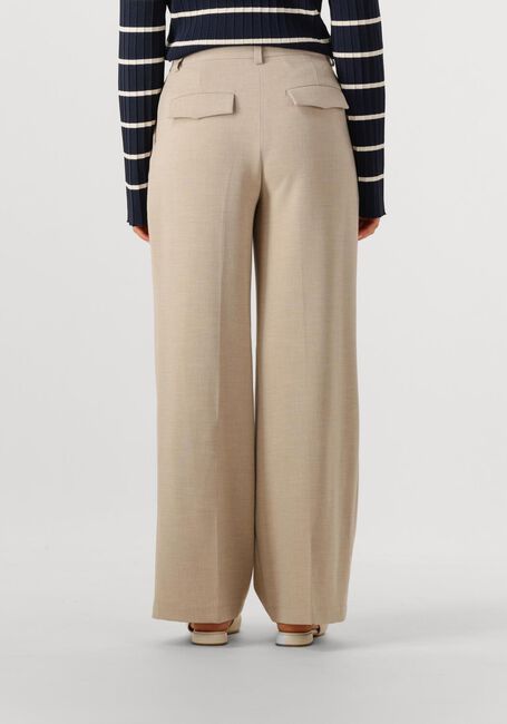 Beige OBJECT Hose OBJIVY HW WIDE PANT - large