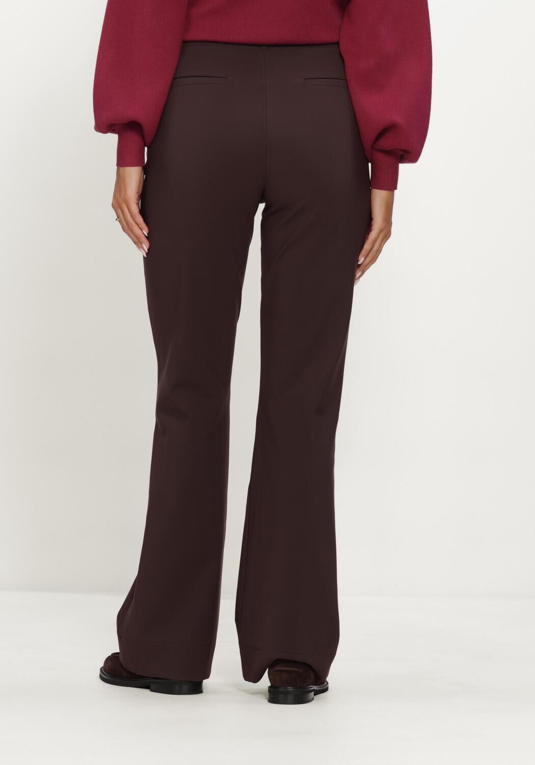 Braune STUDIO ANNELOES Hose Flair winter bonded trousers - large
