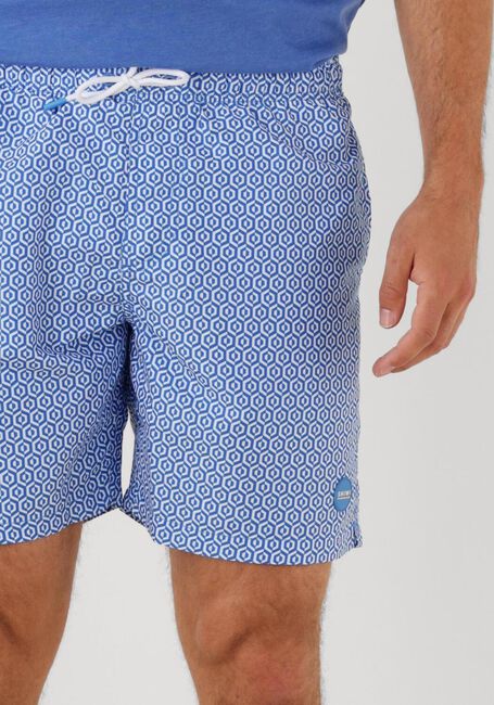 Blaue SHIWI Badehosen MEN MIKE SWIM SHORTS 7 INCH GEO TILE - large