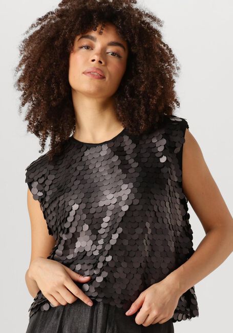 Schwarze CO'COUTURE Top MAXI CC SEQUIN BO BLOUSE - large