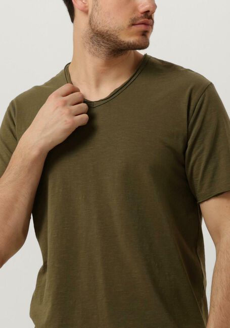 Grüne DSTREZZED T-shirt STEWART ORGANIC SLUB JERSEY - large