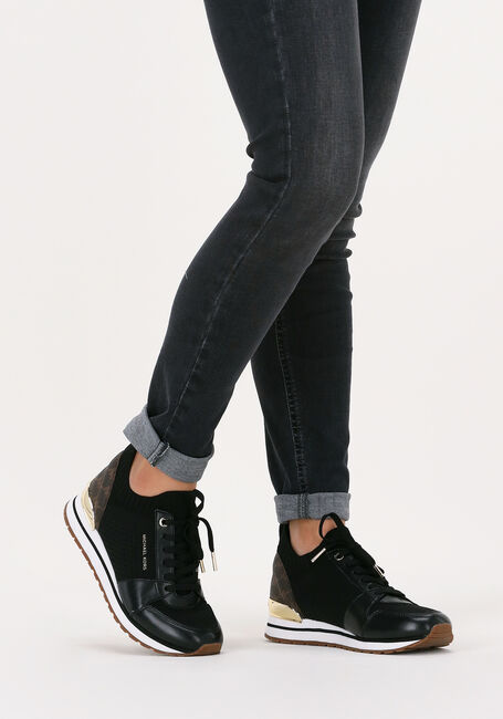 Schwarze MICHAEL KORS Sneaker Low BILLIE KNIT TRAINER - large