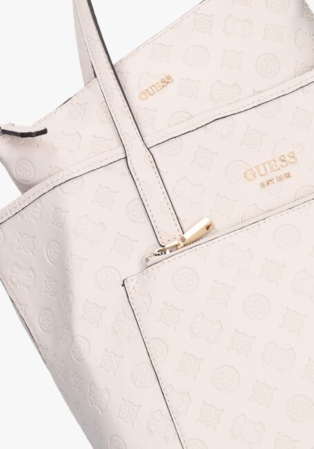 Weiße GUESS Handtasche VIKKY ROO TOTE - large