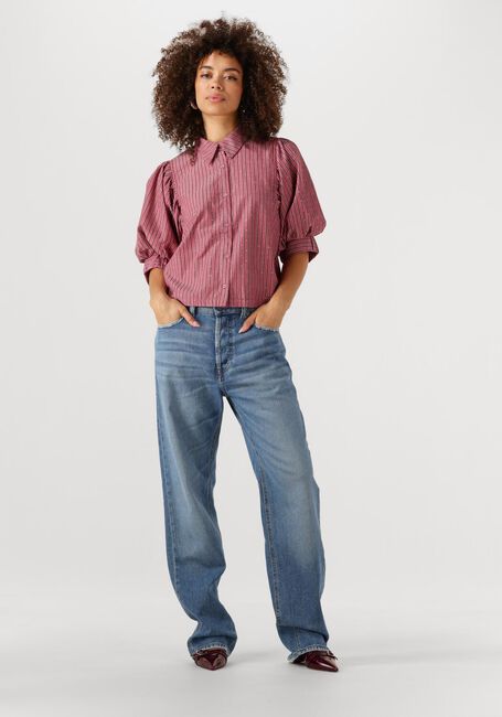 Rosane NEO NOIR Blusen ETTA SOFT STRIPE STONE SHIRT - large