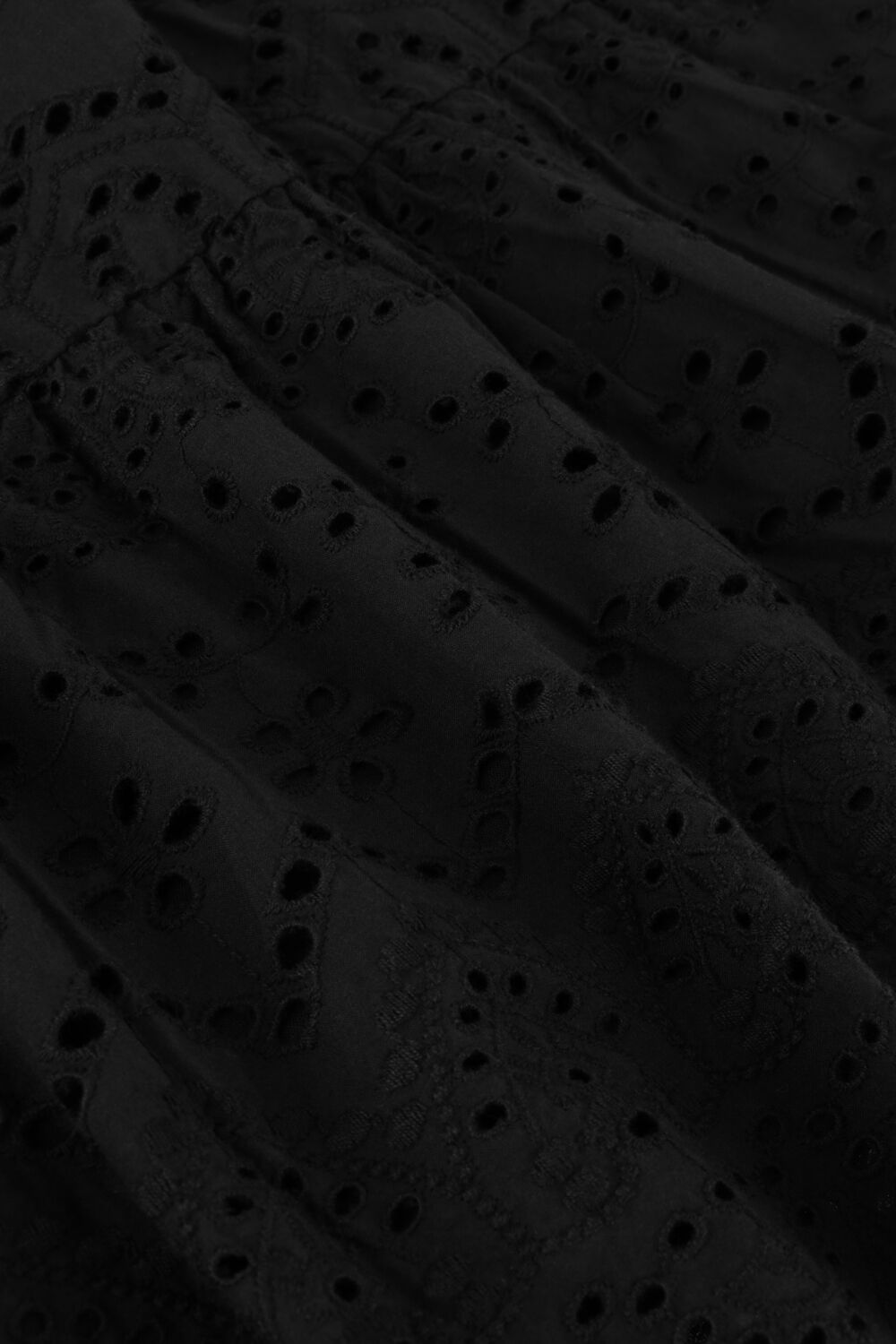 Schwarze NOTRE-V Minikleid NV-DONNA DRESS BRODERIE ANGLAISE DRESS - large