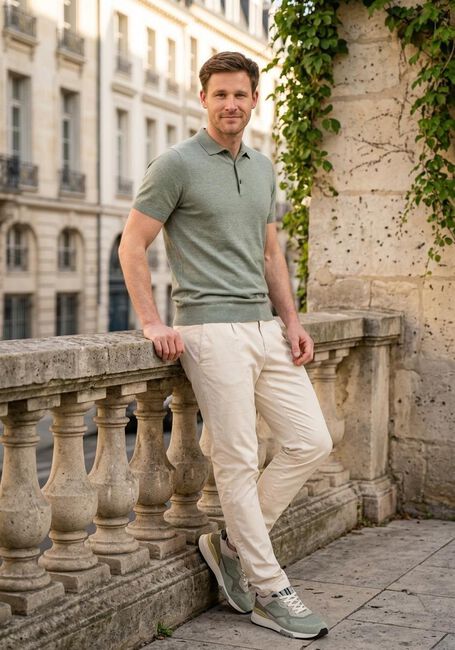Gr&uuml;ne PROFUOMO Polo-Shirt POLO SHORT SLEEVE - large