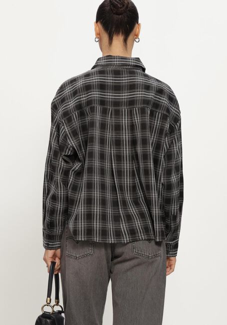 Schwarze SIMPLE Blusen WV-PL-VISCO-CHECK-26-3 - large