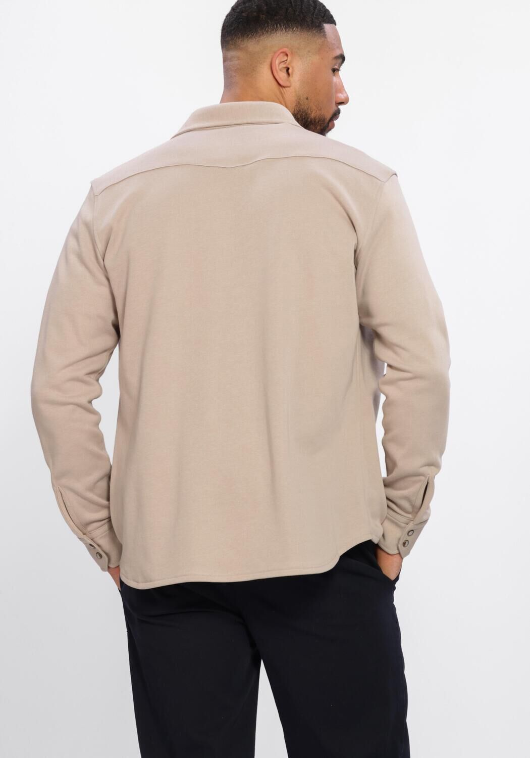 Beige PROFUOMO Casual-Oberhemd OVERSHIRT WESTERN - large