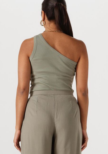 Olive SELECTED FEMME Top SLFANNA ONE SHOULDER TOP - large