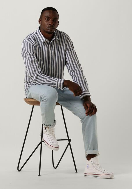 Dunkelblau SELECTED MEN Klassisches Oberhemd SLHSLIMNEW-LINEN SHIRTS LS CLASSIC W - large