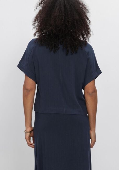 Dunkelblau SELECTED WOMEN Blusen SLFVIVA SS CROPPED SUN SHIRT - large