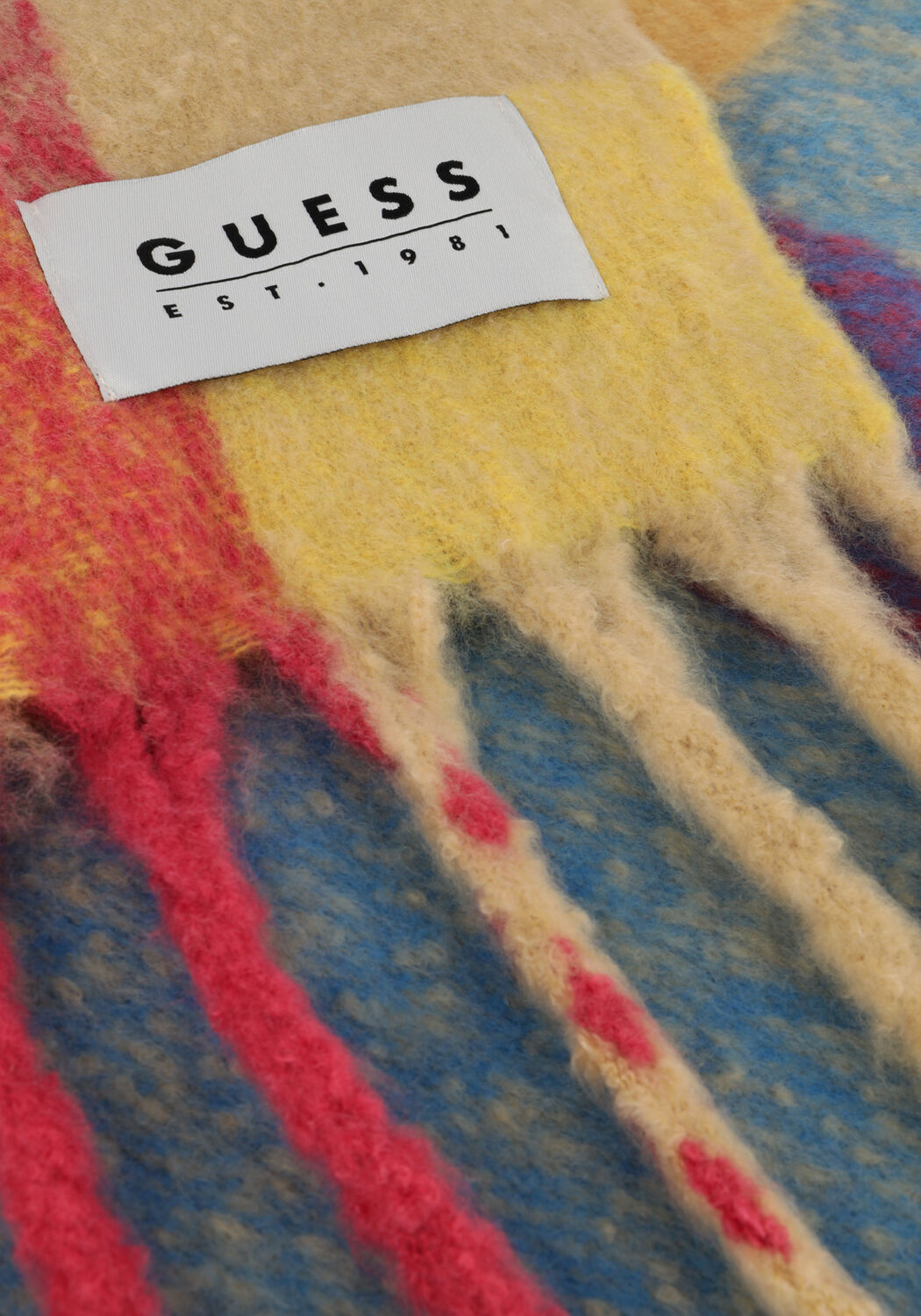 Mehrfarbige/Bunte GUESS Schal SCARF 50X180 - large