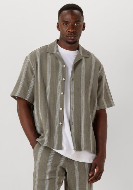 Grüne SELECTED HOMME Casual-Oberhemd SLHRELAX-SAL SHIRT SS RESORT - large