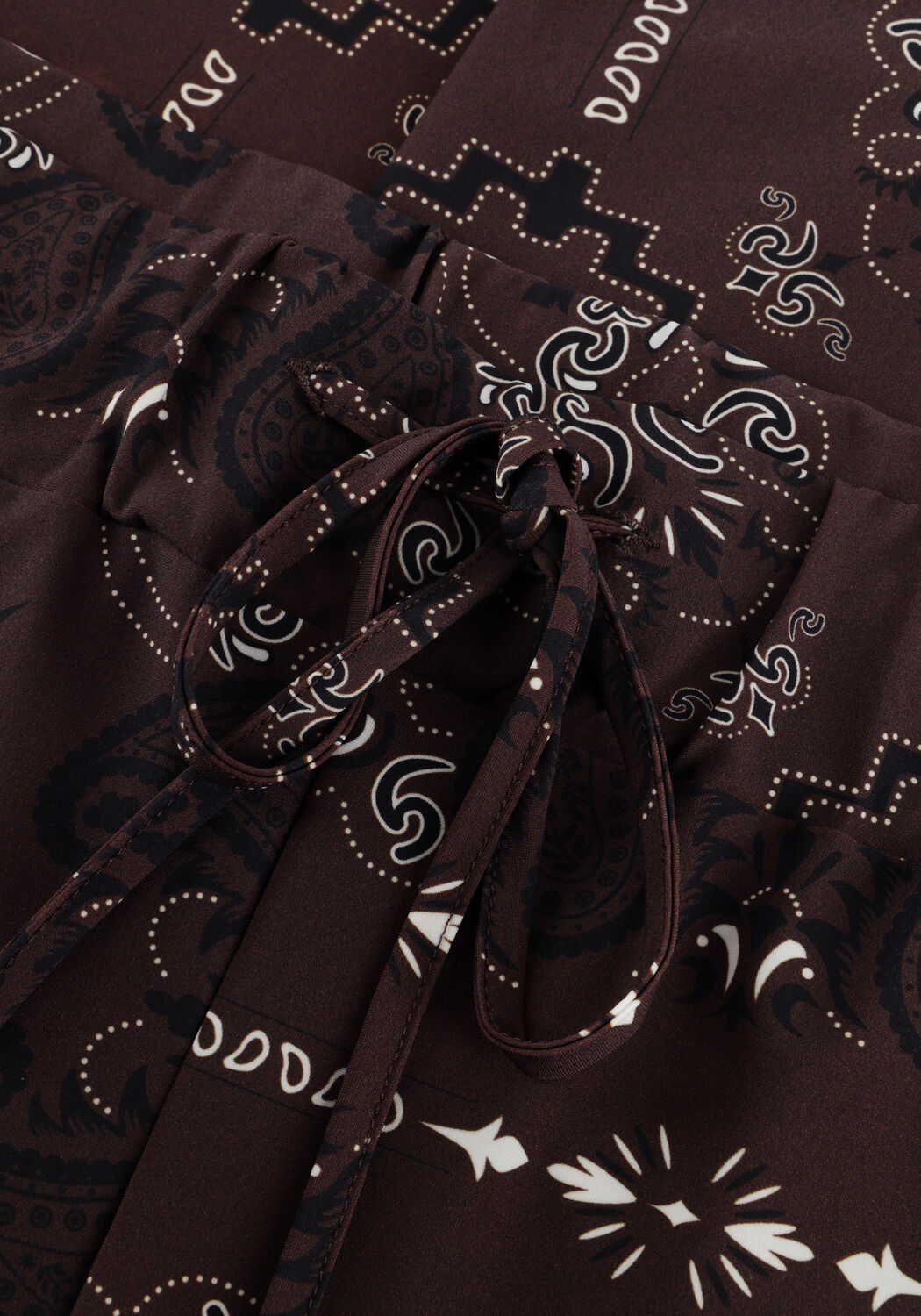 Braune STUDIO ANNELOES Weite Hose Grace paisley trousers - large