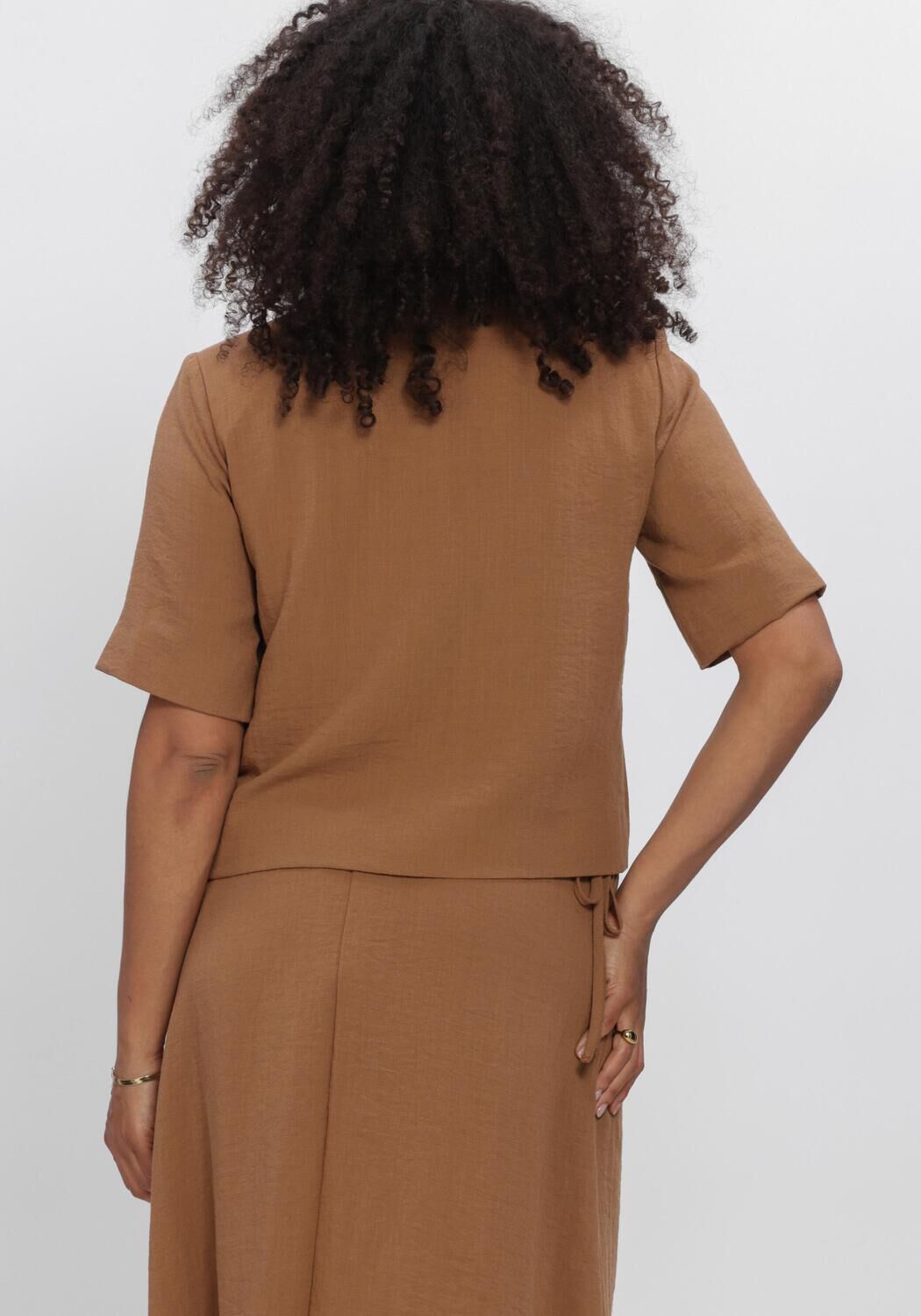 Braune OBJECT Blusen OBJRINI MATHILDA 2/4 LO BLAZER  145 ND - large