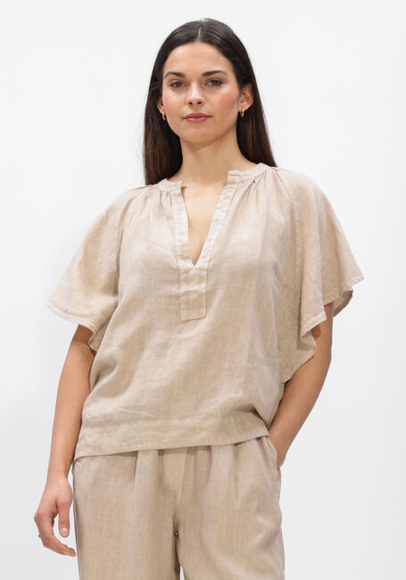 Sand BY-BAR Top VINA LINNEN BLOUSE - large