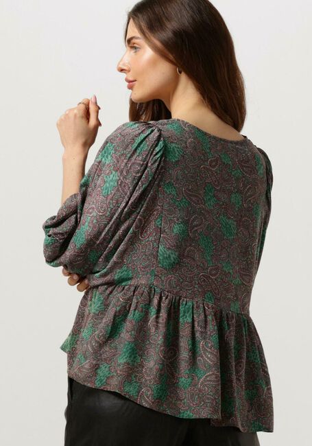Grüne SISSEL EDELBO Blusen ANGELINA SILK TOP - large