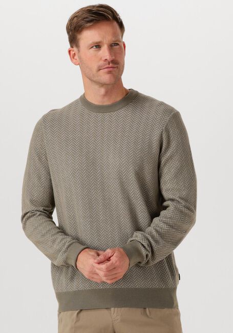 Olive BOSS BLACK Pullover HABITO - large