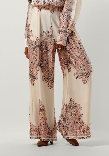 Creme NEO NOIR Weite Hose MANA PAISLEY BORDER PANTS - large